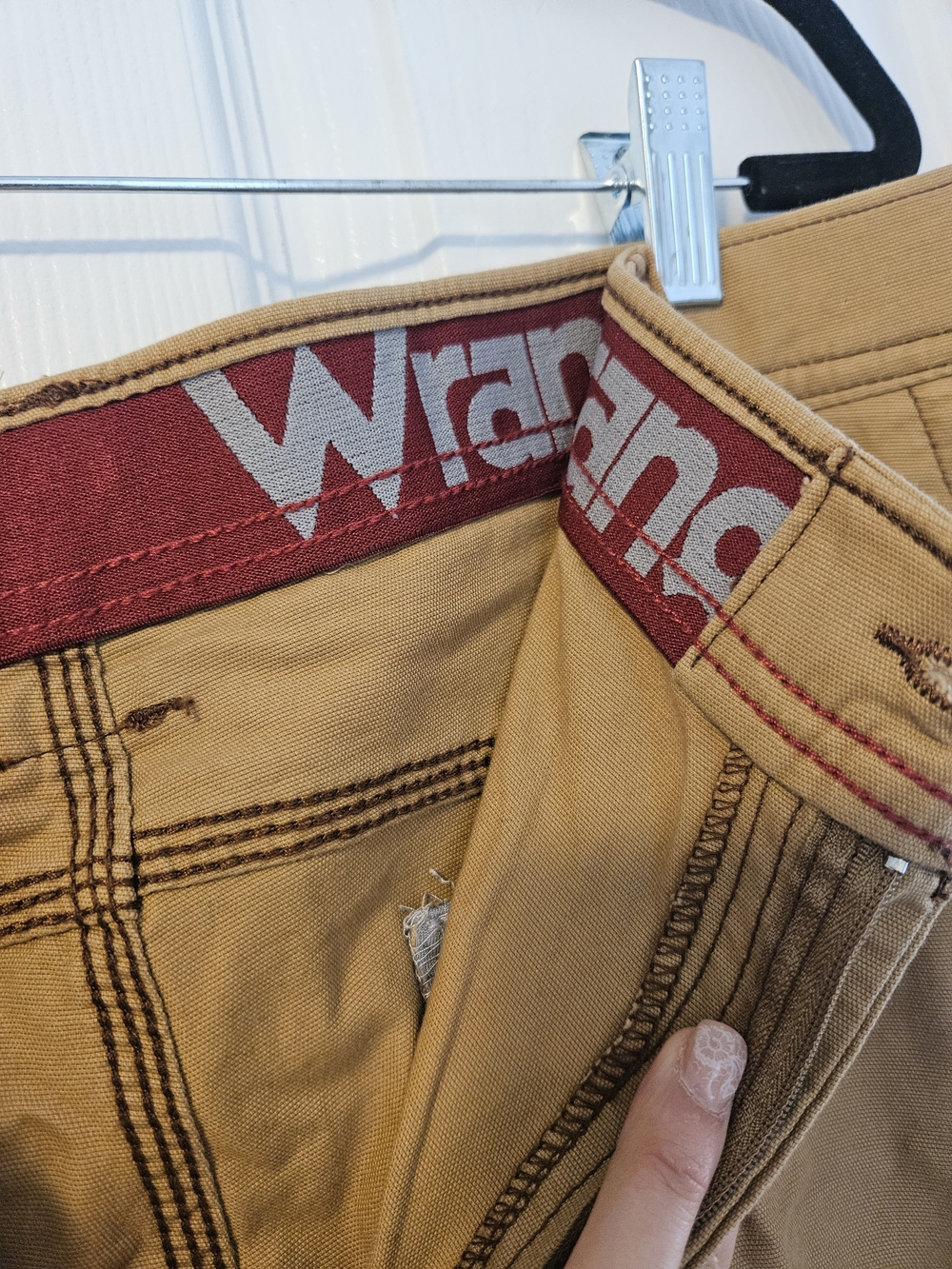 Wrangler Men's Khaki/Tan Work Chinos - Picture 5 of 5